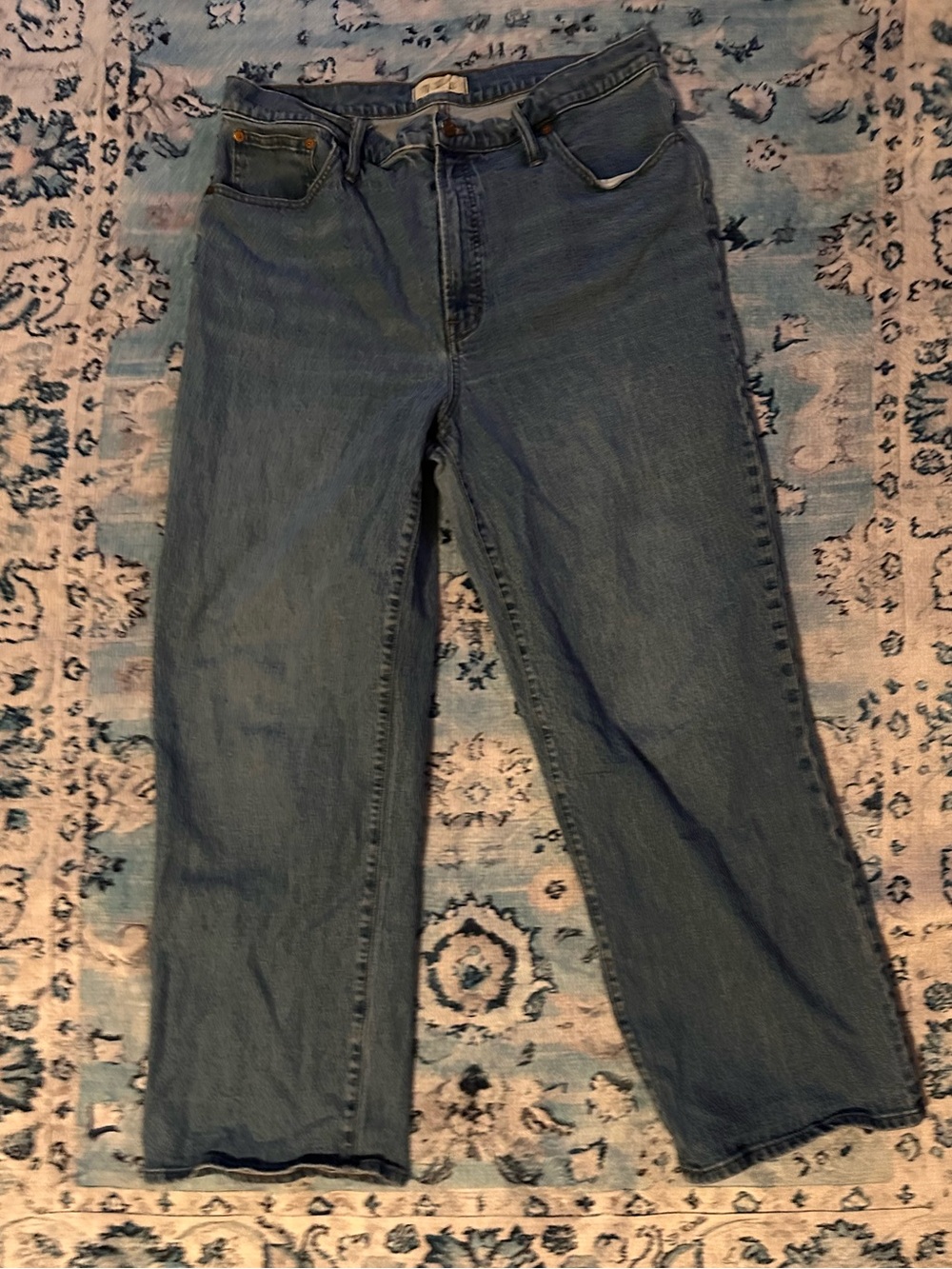 Madewell Straight-Leg Women's Jeans in Blue Denim - Picture 1 of 1